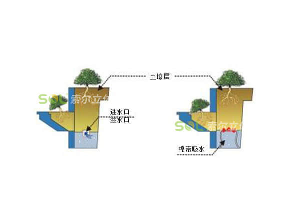 陽臺花園-護欄雙面掛式灌溉示意圖