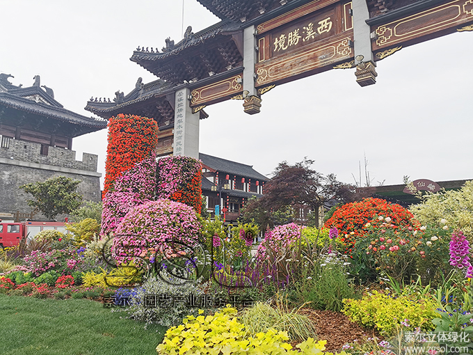 10江蘇東臺(tái)西溪古鎮(zhèn)景區(qū)五一景觀提升 (1)泰山路花境.jpg
